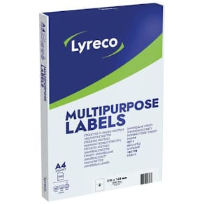 Etikett LYRECO 210x148mm 200/fp