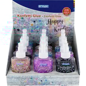 Konfettikleber STYLEX Konfetti, 90 g Flasche
