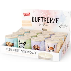 Duftkerze im Glas FÜR DICH Lucky Friends, sortiert