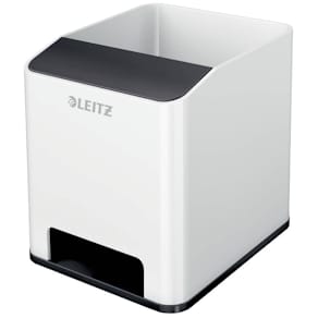 Stifteköcher Leitz WOW Sound, weiß/schwarz