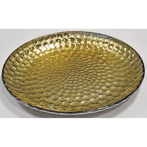 Glasteller PBS, rund, gold