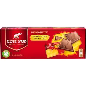 Chocolade Côte d'Or Mignonnettes, praliné, 10 g, doos van 21