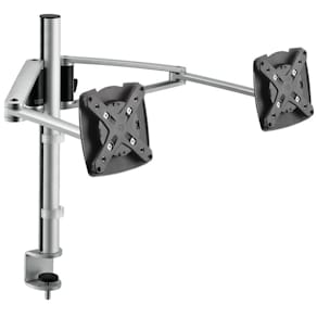 Monitorhalter-Set Novus MY Twin Arm 2.0 C, silber/anthrazit