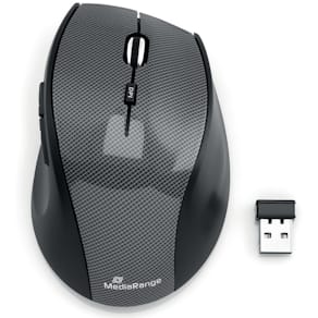 Maus MediaRange MROS207, optisch, schwarz/grau