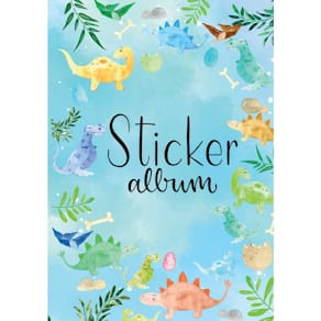 Stickeralbum Avery Zweckform Kids A5, Dino, 10 Seiten, sortiert
