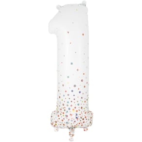 Folienballon OAK TREE Sparkling Fizz, Zahl 1, rosegold, 86 cm