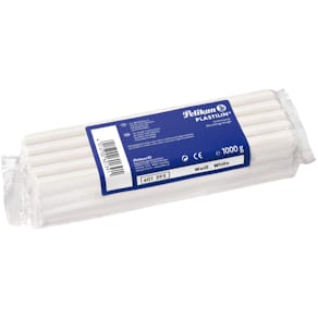 Knetmasse Pelikan 680, weiß, Block, 1 kg