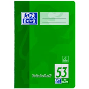 Vokabelheft Oxford, A5, 32 Blatt, 90 g, liniert