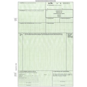 Warenverkehrsbescheinigung RNK A.TR, A4, für Laserdrucker