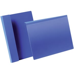 Kennzeichnungstasche Durable mit Falz A4 quer, dunkelblau, 50 St.