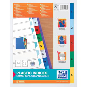 Pärmregister Plast ELBA A4 1-5