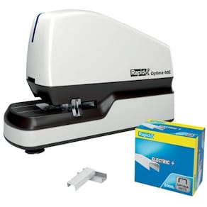 Elhäftare RAPID Optima 60E vit/svart