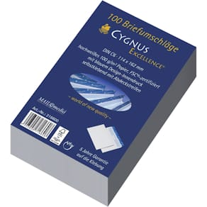 Briefhülle CYGNUS EXCELLENCE C6, 100g, weiß, 100 Stück