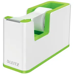 Tejpdispenser m tejp WOW vit/grön
