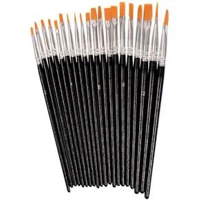Syntetpenselset flata 20/fp