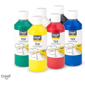 Textilfärg 250ml x 6 färger 6/fp