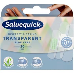 Salvequick Plåster Aloe Vera Transparent (fp om 20 st)