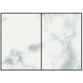 Briefkarte Rössler Paperado, A6 HD PL, grau marmoriert