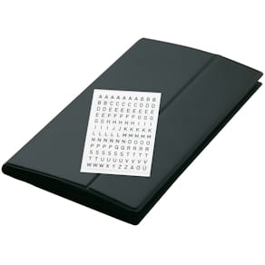 Visitenkartenbuch Sigel, 18 x 30 cm, schwarz