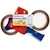 Packtejpshållare TESA + 2st packtejp brun, 50mm