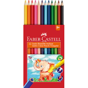 Farbstifte Faber-Castell Jumbo, 12 St., sortiert