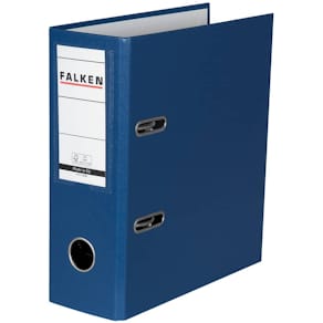 Ordner Falken A5 hoch, blau, Rücken 80 mm