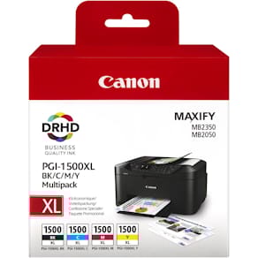 Inktcartridge Canon PGI-1500XL, 4 kleuren, 1.020-1.200 pagina's, 