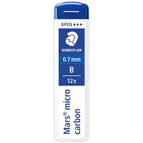 Reservstift Stadtler 0,7mm B, 12 stift/tub, 12fp