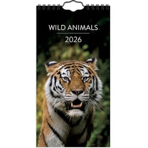 Väggkalender Wild animals 2026