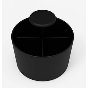 Penneholder Lintex Bowl Night, sort, 150 x 150 x 150 mm