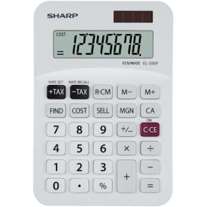 SHARP Bordregner EL-330FB, 8 cifre