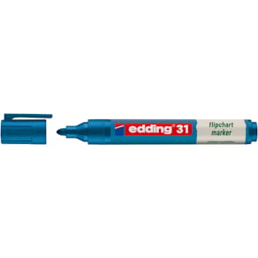 Flipchartmarker edding 31 EcoLine, 1,5–3 mm, blau
