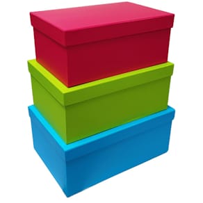 Geschenkkarton PBS Uni, sortiert, 3 Größen, rechteckig