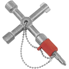 Schaltschrankschlüssel MANNESMANN, mit Bit, inkl. Kette