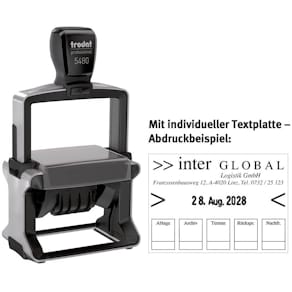 Selbstfärbestempel Trodat Professional 5480, mit Platte
