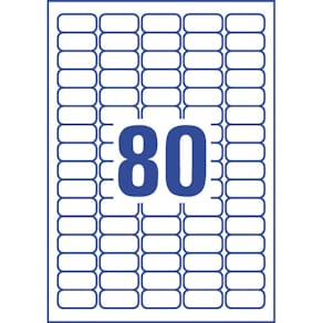 Universaletiketten Avery Zweckform, 35,6x16,9 mm, weiß, 1600 Etik