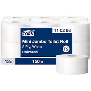 Toalettpapper TORK Uni T2 2-lag 12/fp