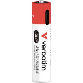 Verbatim AAA USB-C Rechargeable Battery (4-Pack)