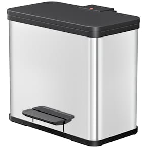 Abfalltrenner Hailo Solid Öko Trio L, Edelstahl