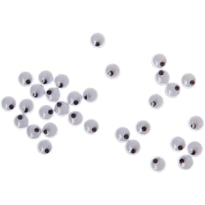 Knutseloogjes Bouhon, 4 mm, zwart, zakje van 50 stuks