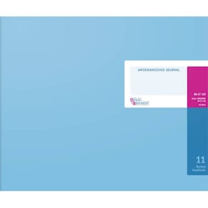 Journal KÖNIG & EBHARDT KL 11Konten, 48 Blatt, hellblau/grau