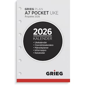 Årspakke GRIEG A7 2026 uke