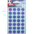 Etiketten Agipa, rond, etui, 15 mm, blauw, 168 stuks