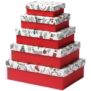 Geschenkkarton RÖSSLER Joyful, 5er-Set, Weihnachten