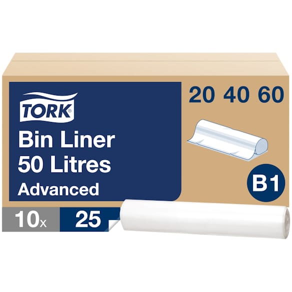 Avfallspose TORK 50L B1 klar (25) 10rl