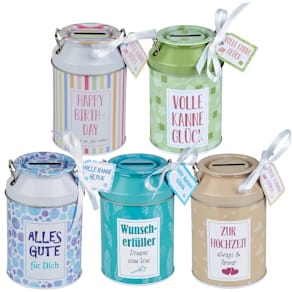 Spardose HERGO Kanne, sortiert