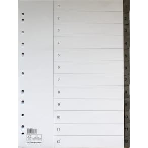 Register flikförstärkt A4 1-12