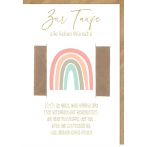 Taufkarte BRAUN + COMPANY Geldschein