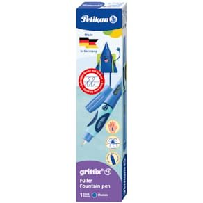 Füllhalter Pelikan Griffix, mit Patrone, L, blau, Faltschachtel