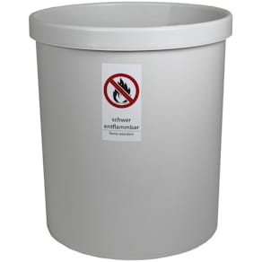 Papierkorb M+M, 18 l, hellgrau